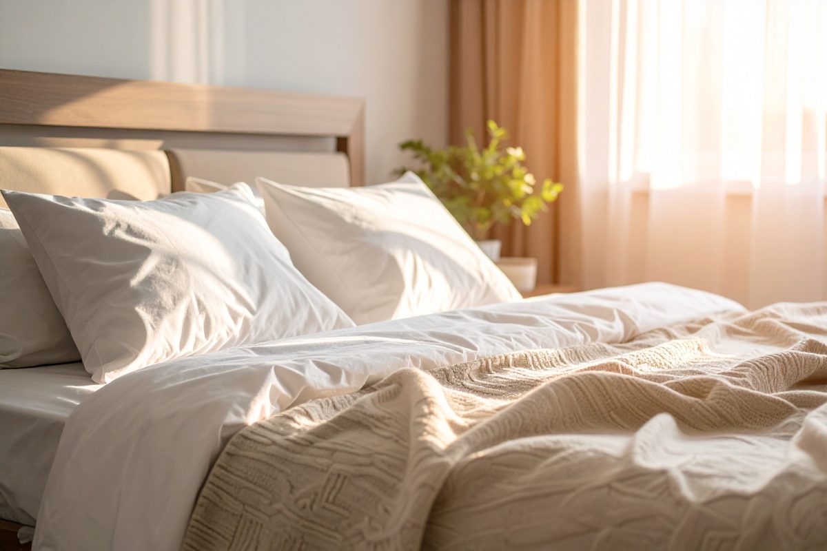 Chambre douce et lumineuse propice au sommeil, Coeuroline La Seyne-sur-Mer