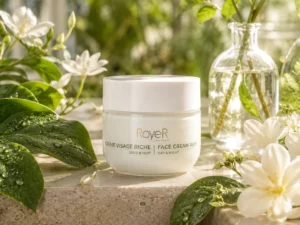 Crème visage riche à la bave d'escargot RoyeR en situation — Coeuroline, institut à La Seyne-sur-Mer