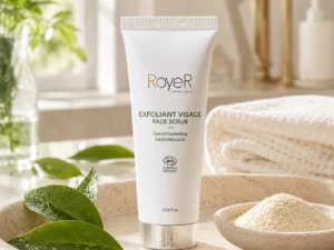 Exfoliant visage à la bave d'escargot RoyeR en situation — Coeuroline, institut à La Seyne-sur-Mer