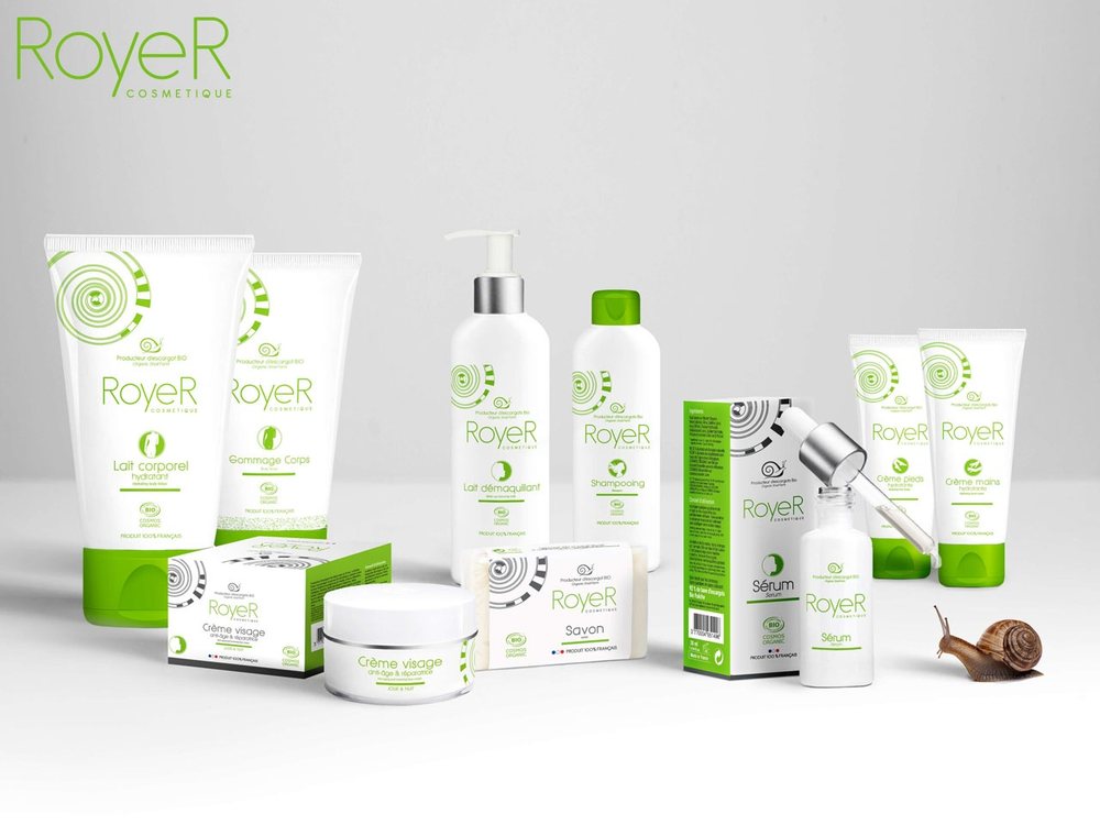 Gamme RoyeR Cosmétique à la bave d'escargot bio