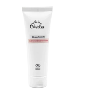 Gommage Riz aux Amandes bio Oxalia, exfoliant doux pour le visage 75 ml