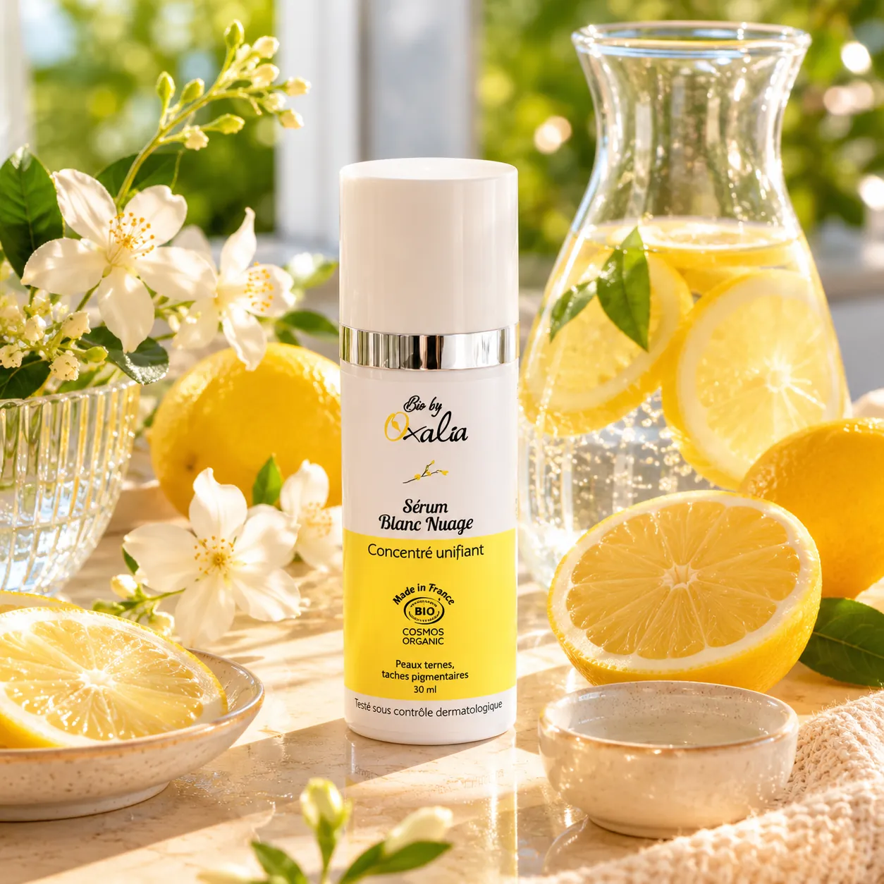 Sérum Blanc Nuage Oxalia en situation — Coeuroline, institut à La Seyne-sur-Mer