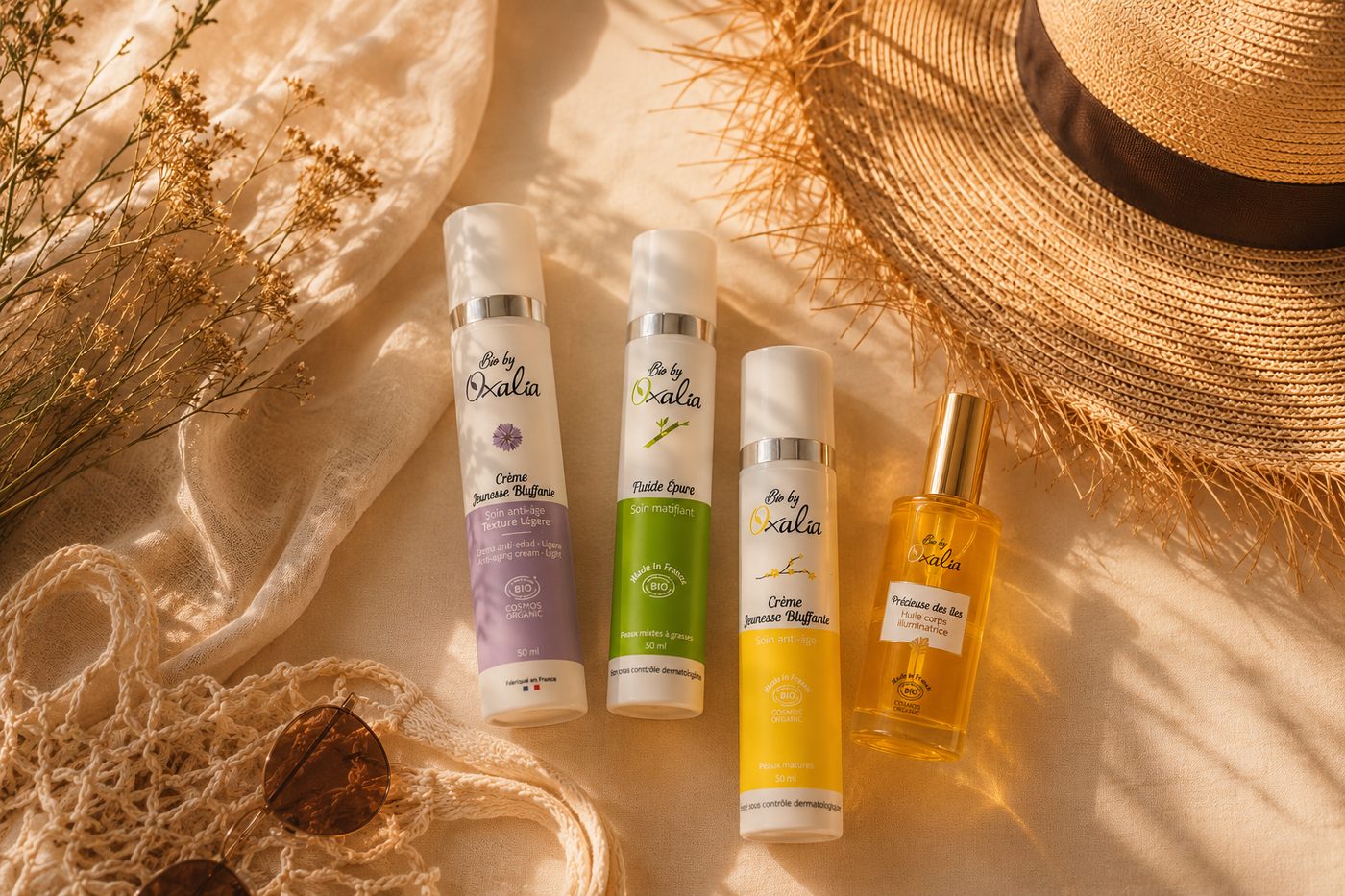Produits de soin bio Oxalia pour préparer la peau à l'été, Coeuroline La Seyne-sur-Mer